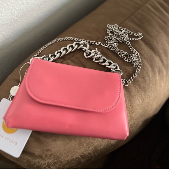 MMS Design Studio Crossbody Mini Bag Pink Fuchsia color - BNWT - Picture 5 of 9